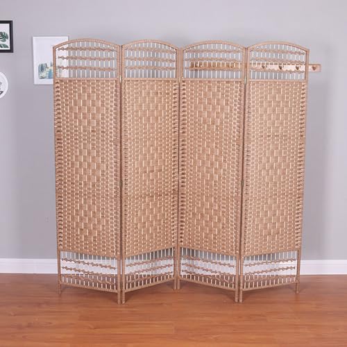 GN2AAIL 間仕切り パーテーション 170*40*4 自立 収納 壁 4連 高さ150/170/180cm 四つ折り 折りたたみ 波型 衝立 目隠し 風除け 遮光 おしゃれ 和室 アジアン タイプ12 木製 自立式 在宅ワーク 省スペース テレワーク