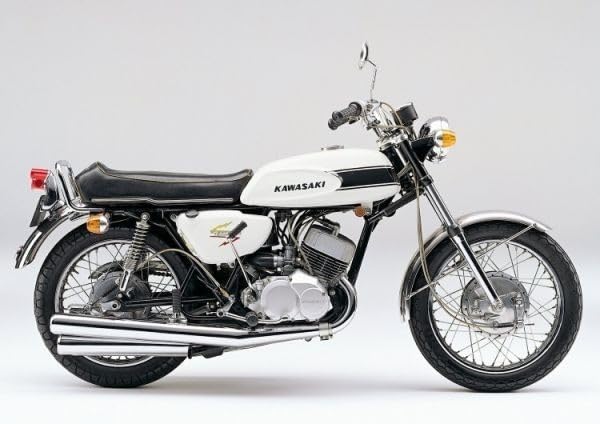 カワサキ 500SS H1マッハⅢ【額縁印刷】壁紙ポスター特大784×585mm