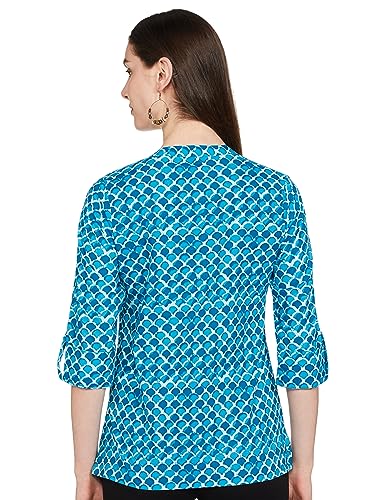 Image of Amazon Brand - Myx Women Cotton Straight Fit Straight Kurti (Available in Plus Sizes)