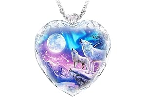 Wolf Heart Shape Necklace - An Expression of Strength and Spirit