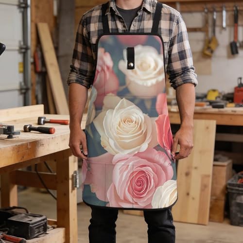 Delantal Soft Color Roses para Hombre y Mujer Ajustable miniatura 5