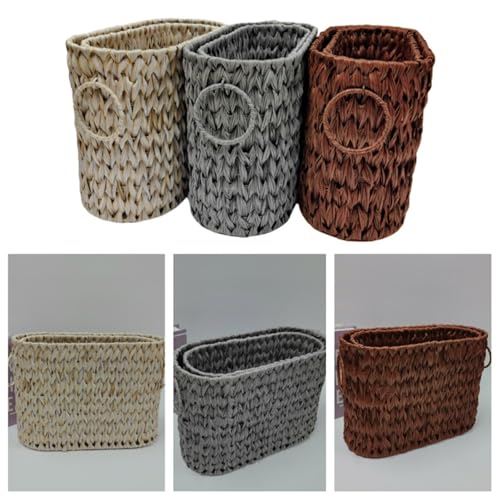 Cesta de mimbre multiusos para acabar con el desorden en baldas y armarios 3