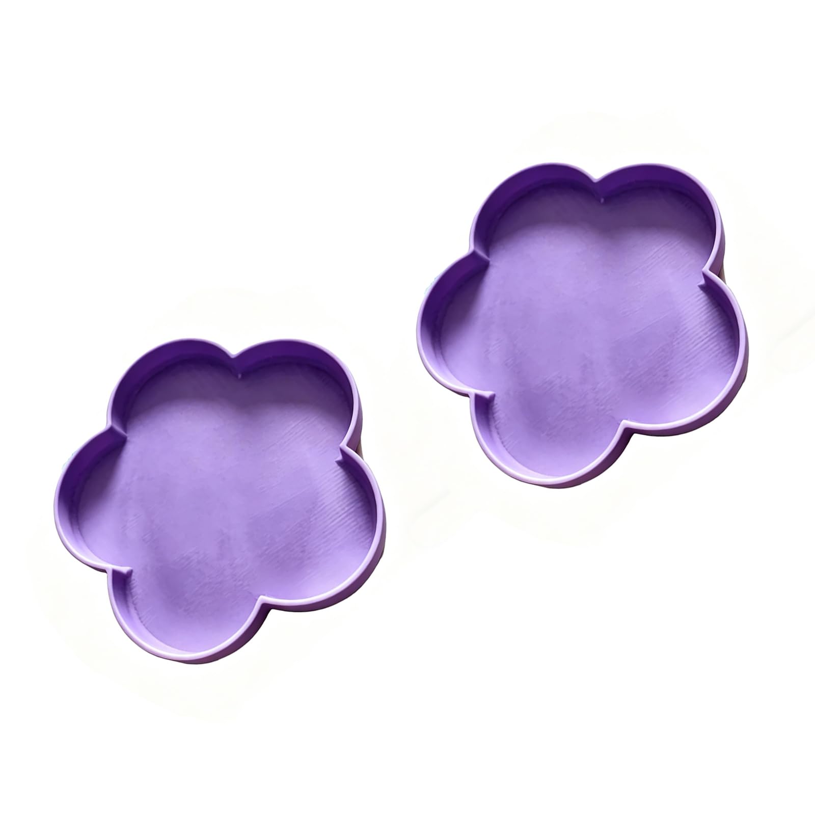 Shntig Mahjong Dices Organiser Tray Small Item Organization Tool Flower Shaped Plate for Jewelry Accessories Thin Carrying Tray