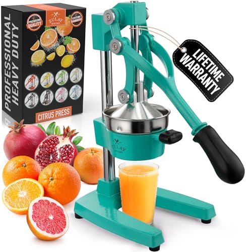 Image of Zulay Kitchen Cast Iron Juicer - Heavy Duty Manual Juicer with Detachable Strainers for Easy Cleaning, Orange Juice Press for Citrus Fruits, Perfect for Bartenders, Juice Lovers & Health Enthusiasts