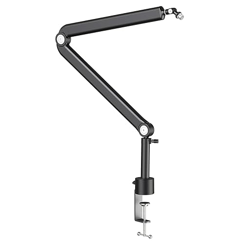 YOUSHARES Mic Arm for HyperX QuadCast Mic - Premium Microphone Boom Arm Stand with Extension Tube, Compatible with Blue Yeti Microphones, Most Mic - Boom_Arm