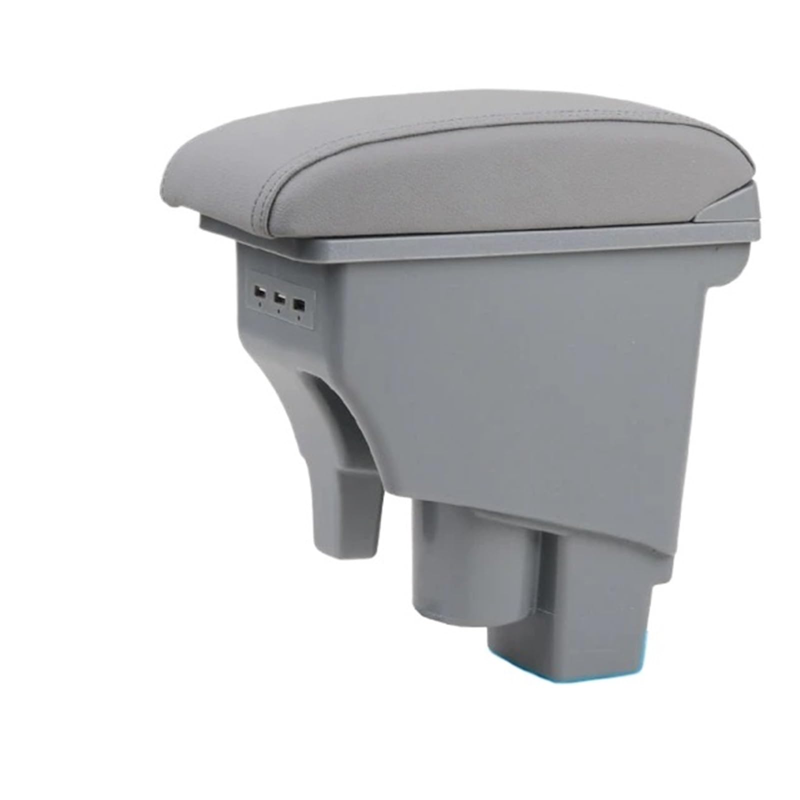 Ggwqoops Car Armrests For Fit For Jazz 2001-2007 Arm Rest Rotatable Hatchback Center Centre Console Storage Box Armrest Armrest Box(Gray)