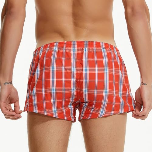 Men's Woven Boxers Underwear Moisture Wicking Boxer Briefs with Relaxed Fit, Comfortable Cotton Shorts3