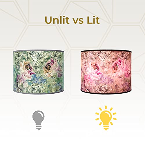 Image of Royal Designs, Inc. Trendy Decorative Handmade Lamp Shade, Made in USA, 10in, HBC-8069-10, Canvas of Spring