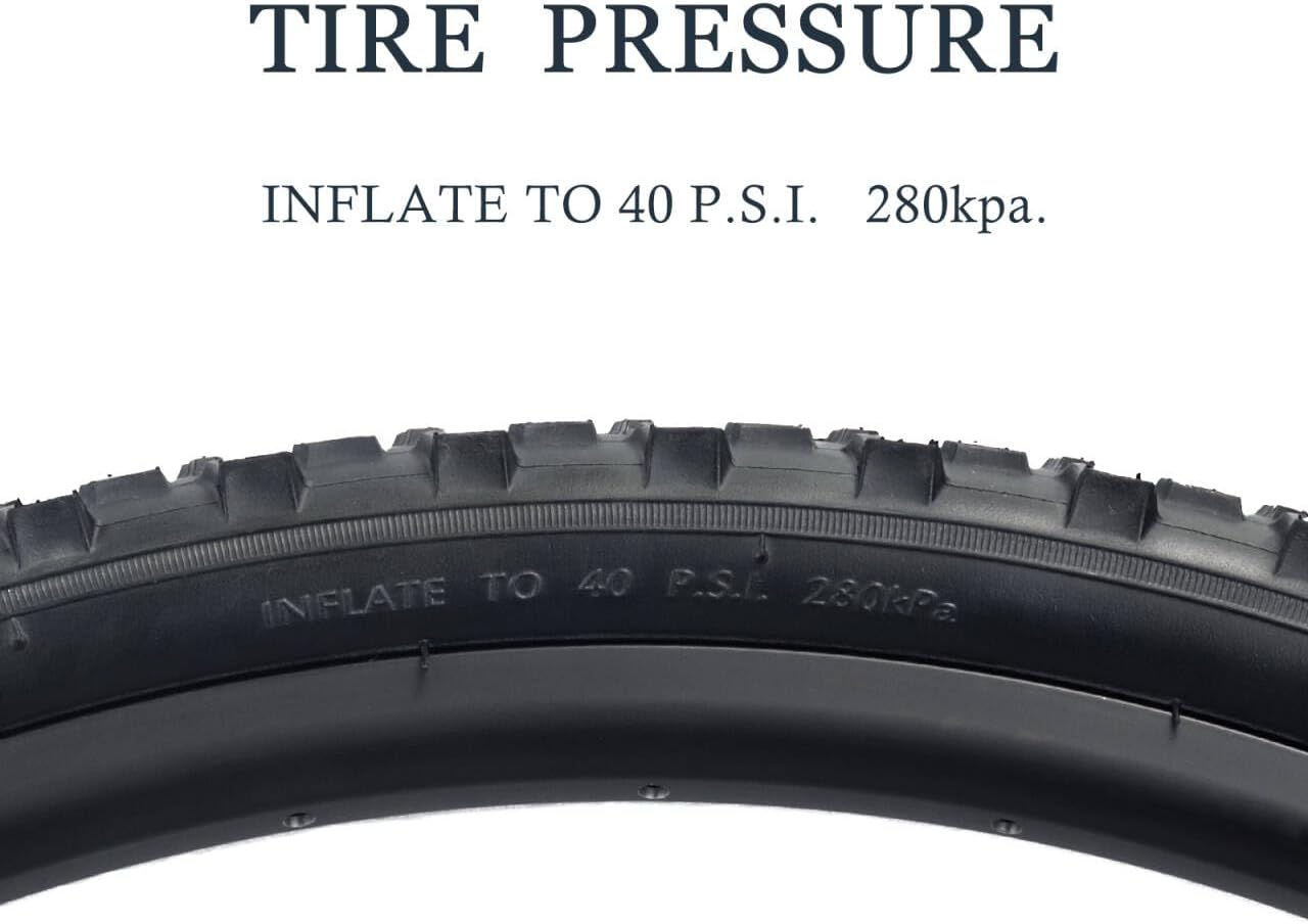 Mountain Bike tire, 24x1.95/26x1.95 Folding Replacement Bicycle Tires with Tire Levers and Tire Tubes, 24''/26'' Mountain Bicycle Tire for MTB Off-Road Bicycle Cycling