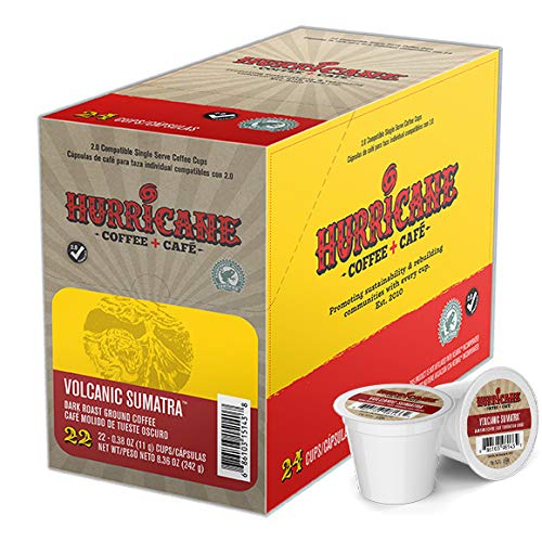 Hurricane Coffee Volcanic Sumatra Single Serve Cups - 22 Count