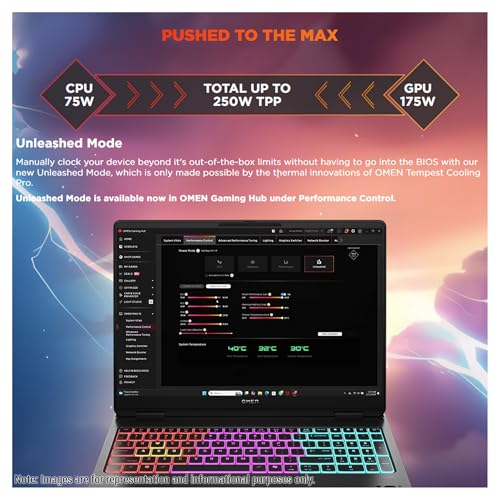 Image of HP OMEN 16 MAX Gaming Laptop, AMD Ryzen AI 7 H 350, 32 GB DDR5 RAM, 2 TB PCIe SSD, 16 inch WQXGA (2560x1600) 240Hz Display, Nvidia G-Force RTX 5070, 4-Zone RGB Backlit Keyboard, W11 Pro, Shadow Black