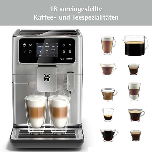 WMF Perfection 640 Kaffeevollautomat mit Milchsystem, 16 Getränkespezialitäten, Double Thermoblock, Edelstahl-Mahlwerk, Nutzerprofil Speicherung, Wifi – Bild 6