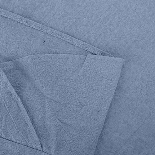 Women Casual Summer Cotton Linen Pants Loose Elastic Waist Capris Trousers Wide Leg Cropped Lounge Pants4