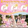 12 Pcs Pink Space Baby Shower Decorations for Girl - Outer Space Girl Party Supplies - Pink Astronaut Rocket Moon Star Centerpieces for Tables - Galaxy Honeycomb Table Decor for Baby Shower #2