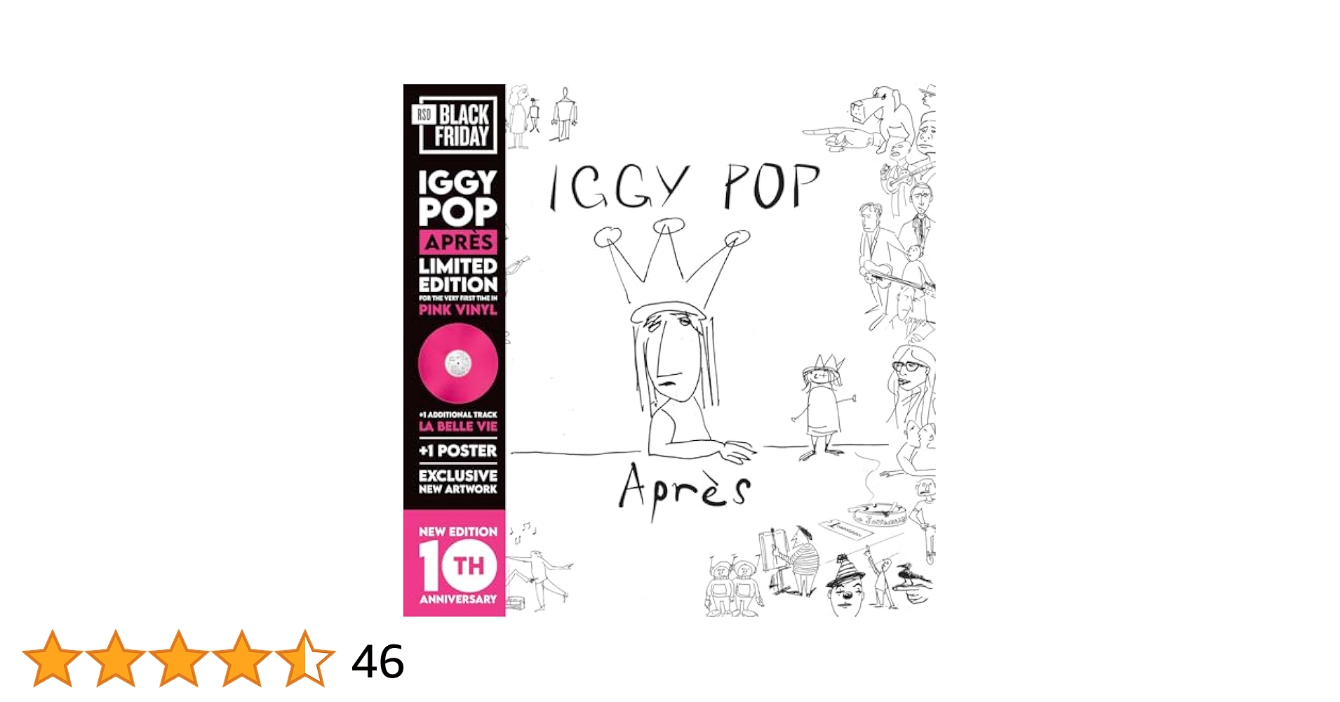 【新品・未開封・紙ジャケ】イギー・ポップ　アプレ　iggy pop　apres Amazon.co.jp: Apres - Pink [Analog]: ミュージック