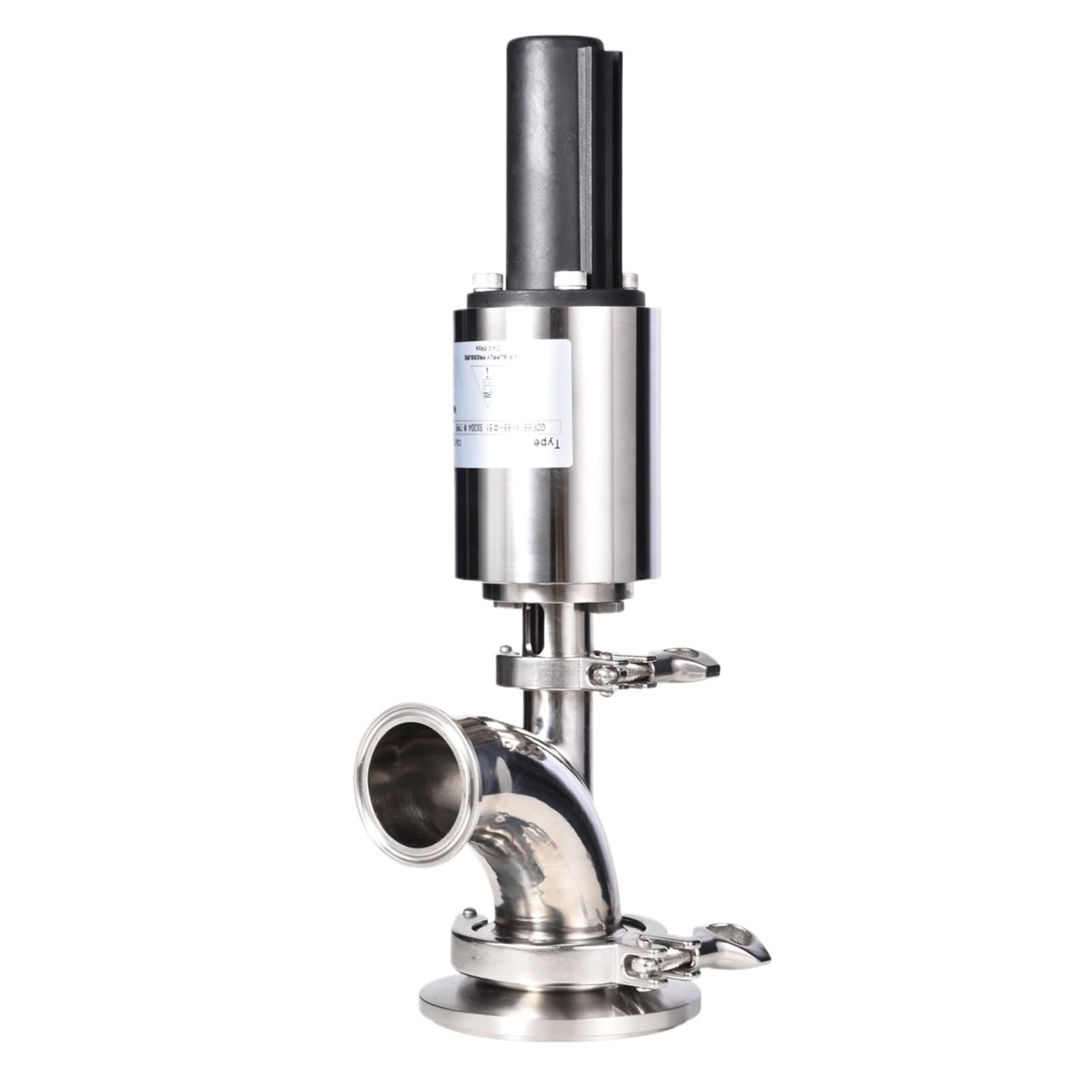 Owytmabq One Color Stainless Steel Ss304 Ss316l Sanitary Pneumatic Tank Bottom Valve