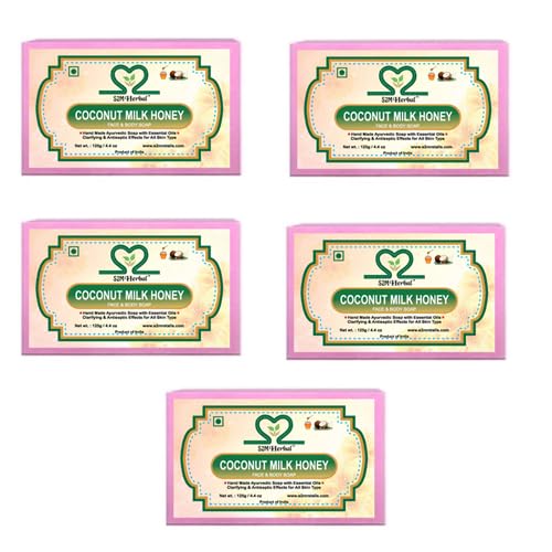 Image of pure coconut milk & Honey soap (5 x 125 g)