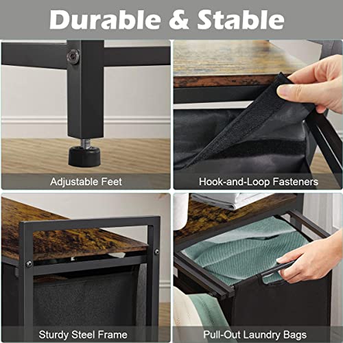 Whoonba MCM-LH-BLK-3 Large Laundry Hamper Sorter thumb #3