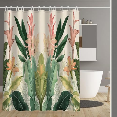 Rideau de douche 180x180 lavable imperméable imprimé rétro - 2