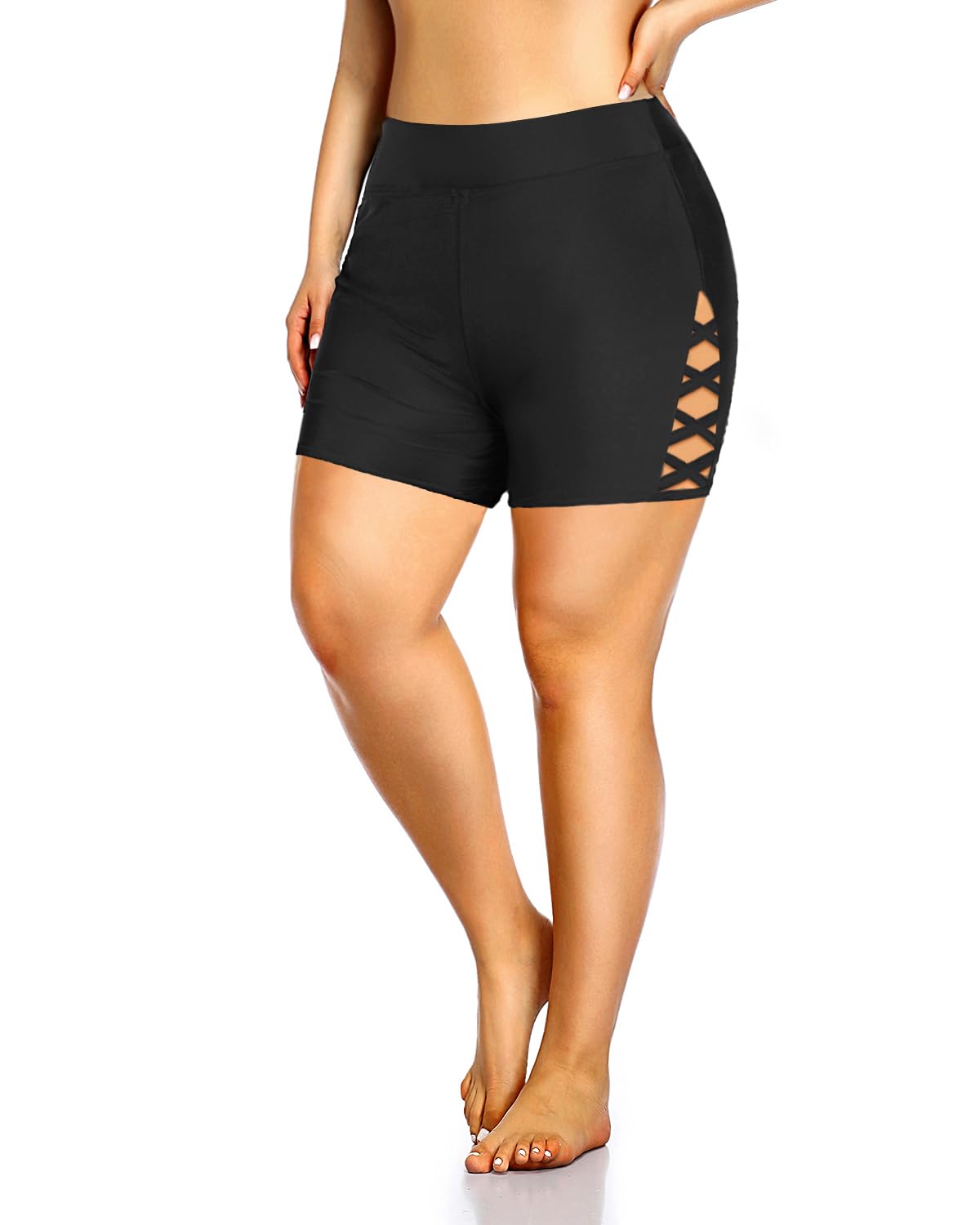 Holipick Plus Size Swim Shorts