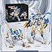 TIALLOW White Tiger 2 in 1 Mech Building Blocks Sets Transform Action Figure Toys for Adults, Animals Transforming Robot Building Kits, for Grandkids Boys Ages 8 10 12 14 (White Tiger)