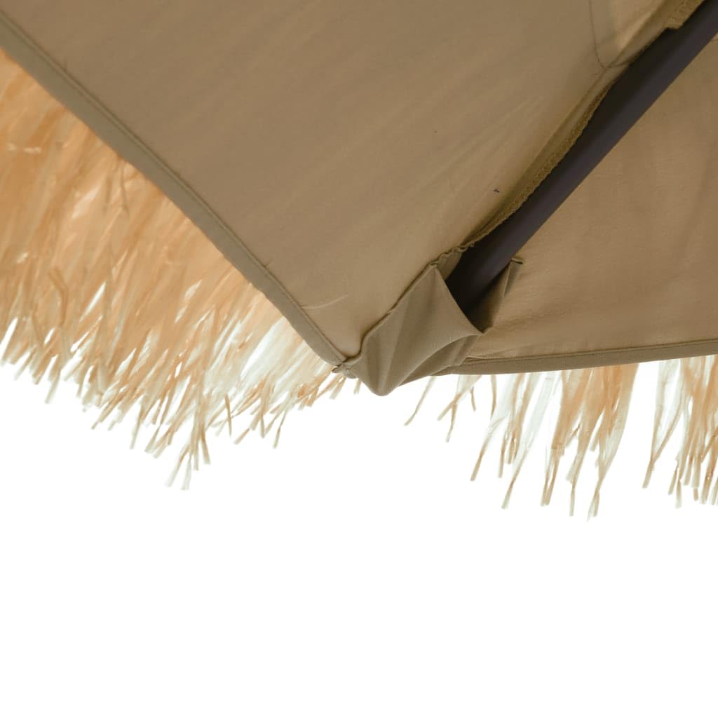 Ombrellone da giardino, marrone, 246 x 246 x 230 cm | Poliestere resistente, palo in acciaio, meccanismo a manovella, resistente al vento