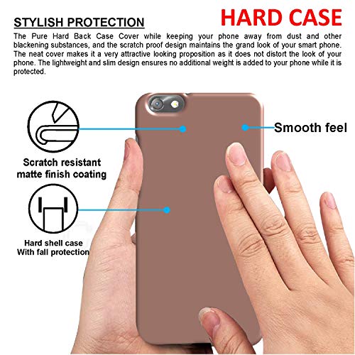 Image of Case Creation Back case for Honor 4X (2019),Huawei Honor 4X (5.5-inch) Matte Finish Back case Cover Guard Color - Dark Brown