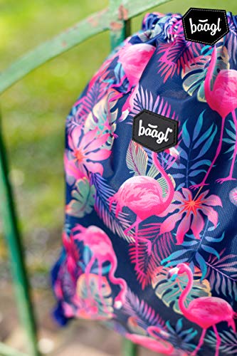 baagl Gymtas voor meisjes en dames - waterdichte schoenentas, school en kleuterschool sporttas, sportrugzak - Image 5