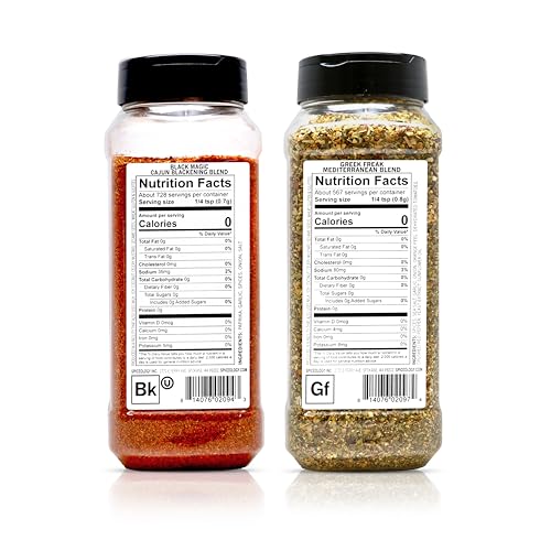 Spiceology – Greek Freak & Black Magic Seasoning Bundle – Mediterranean and Cajun Blackening Spice Blends for Chicken, Seafood, Pasta, Grilling & More – Gourmet All-Purpose Rubs – 2-Pack image 4