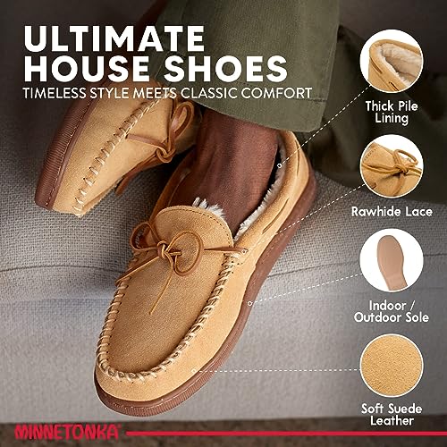 Image of Minnetonka Men's Pile Lined Hardsole Slipper