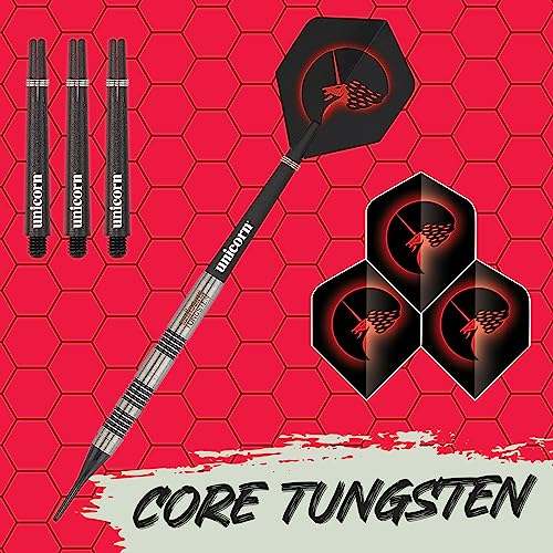 Unicorn Soft Tip Professional Darts Set, Natural/Black, 19 g - Image 2