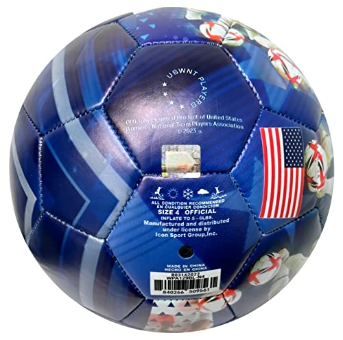 Icon Sports U.s. Soccer Women's National Team Graphic Ball Size 4, Uswnt Players Photo Soccer Ball #4 #TOP4