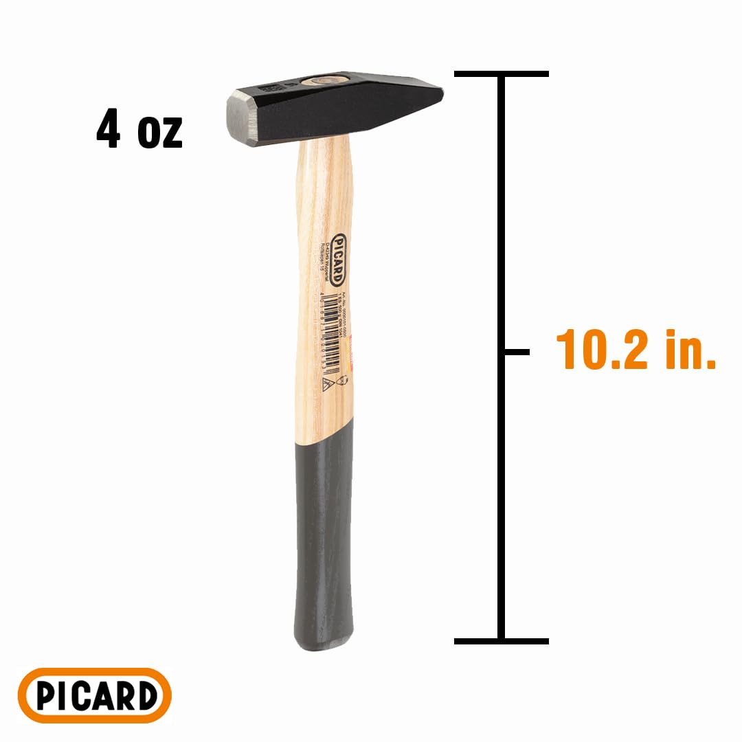 Picard 0000102-0100 młotek do nitowania ręcznego/młotek do nitowania 100 g niemiecki wzór z orzechów, brązowy/czarny