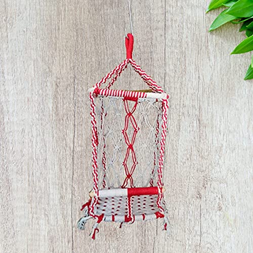 Proniks Hammock Swing Jhula for Baby Kids and Children for Home,Garden,Balcony,Indoor and Outdoor in Multicolor (Make in India)