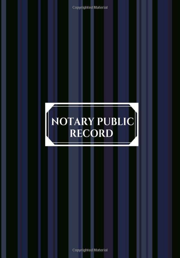 Buy Notary Public Record Public Official Notary Records Book Receipts
