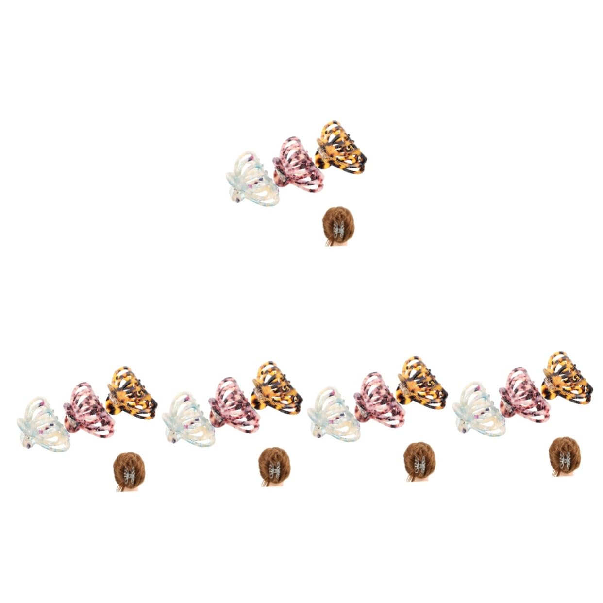 FRCOLOR 15pezzi Fermagli Per Antiscivolo Per Donne Clip Grandi Per Spessi e Sottili Accessori Eleganti Per Acconciature Per Feste e Occasioni Speciali