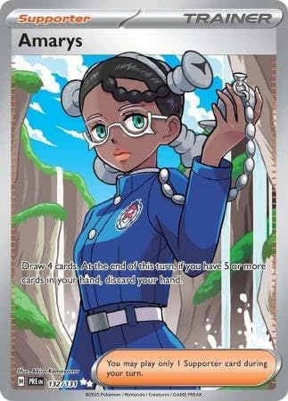Pokemon - Amarys - 132/131 – Prismatic Evolutions – Full Art Secret Rare