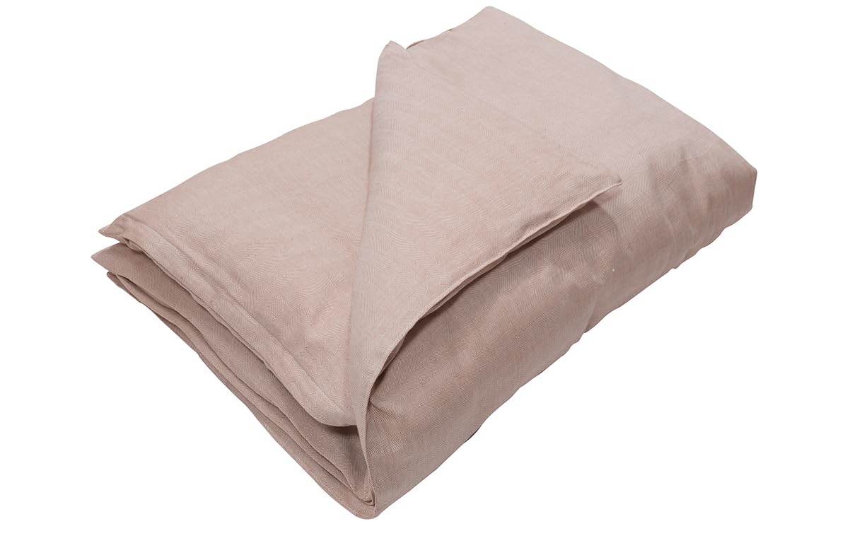 Kindsgut Linge de lit pour Enfants, 100% Coton, 135 x 100 cm avec Fermeture éclair, Respirant et Lavable à 40°, Rose foncé