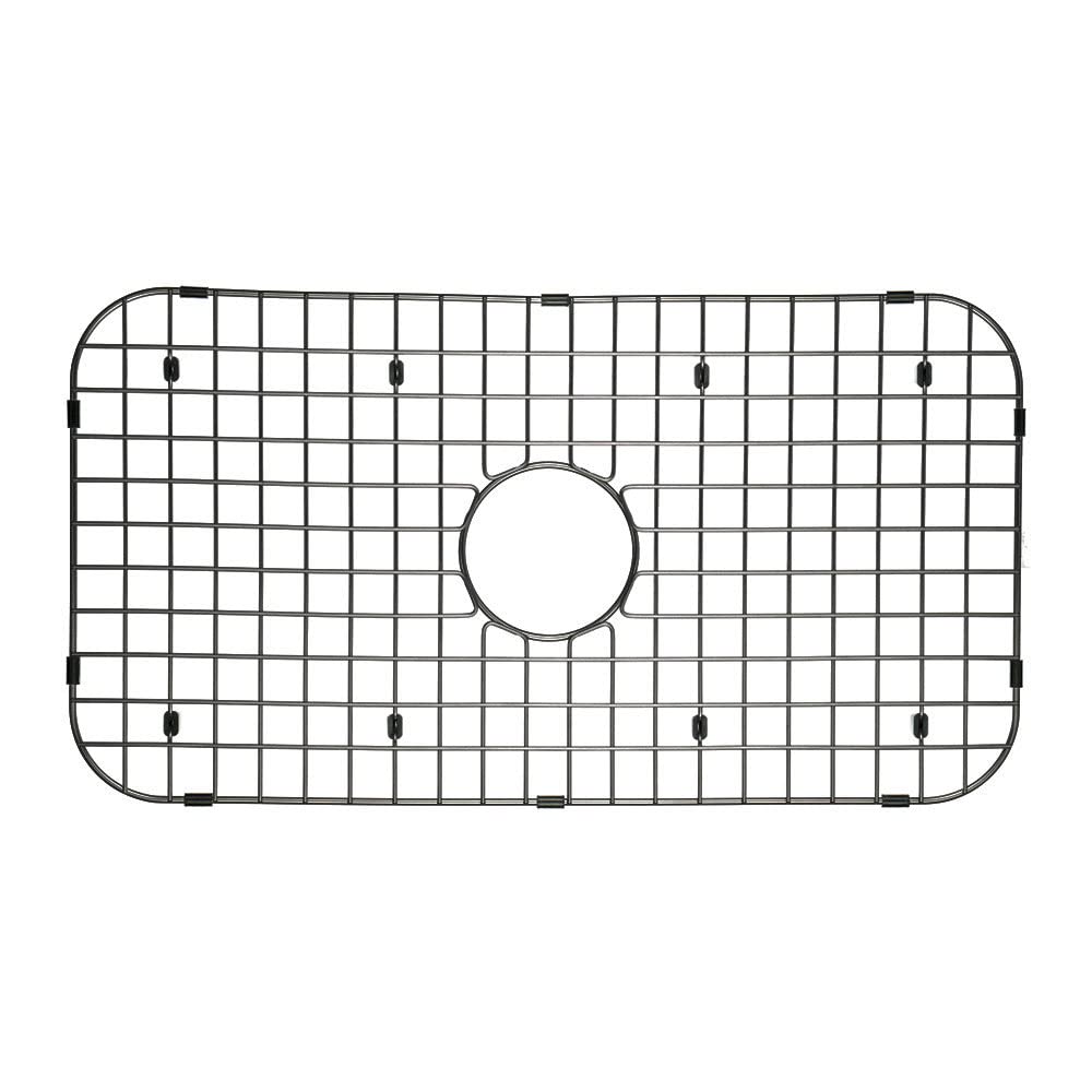 STARSTAR Sinks Protector Matte Black 304 Stainless Steel Kitchen Sink Bottom Grid, Rack (27-3/16 L x 14-5/16 W)