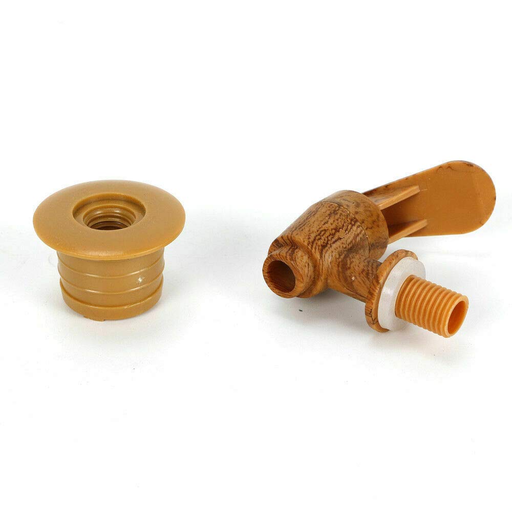 MINUS ONE Barril de madera, barril de roble individual para whisky o vino, barril con grifo, tapón y soporte de madera, barril de whisky, barril de madera de pino fresco, barril de vino, barril de