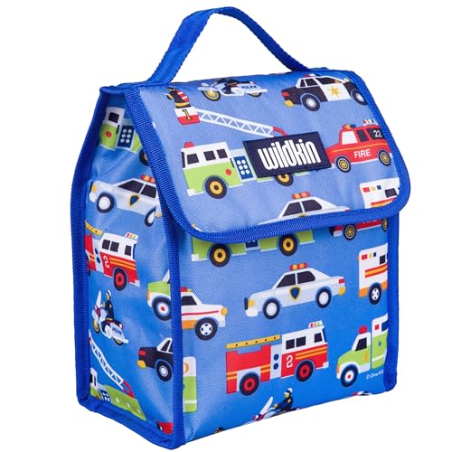 Image of Wildkin Kids Insulated Lunch Bag - Reusable, Ideal for Hot /Cold Snacks, School & Travel - Heroes