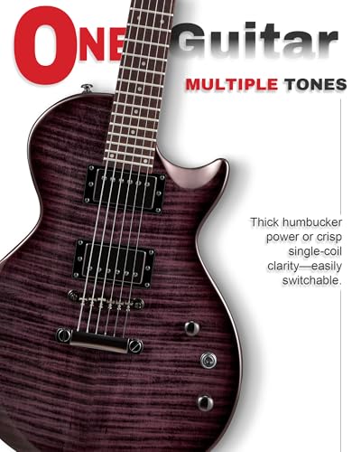 Image of AKLOT 24-Fret Electric Guitar Kit, 40 inch Single Cut (LP Style), Modern Playability Coil-Split Humbucker Pickups, 18:1 Tuning Pegs,W /Guitar Accessories Gig Bag,Cable,Strap,Picks,Strings,Tuner,Book