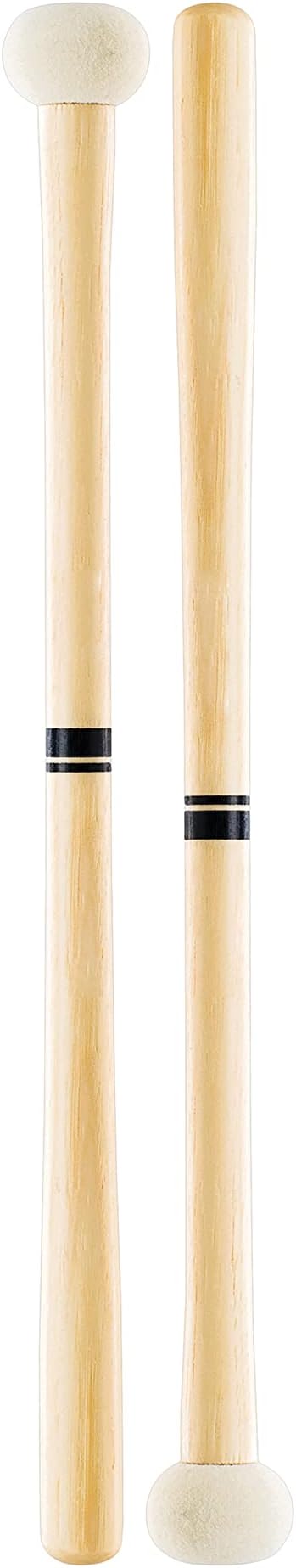 ProMark Bass Drum Mallets - Performer Series - Special Extra Dense Felt Head - Ideal for 16-18 inch Bass Drums - American Hickory Handles with Comfort Flare Grip - 1 Pair