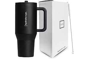 Hydrate And Go Tumbler with Flip Straw and Handle | 2024 Modern Upgrade