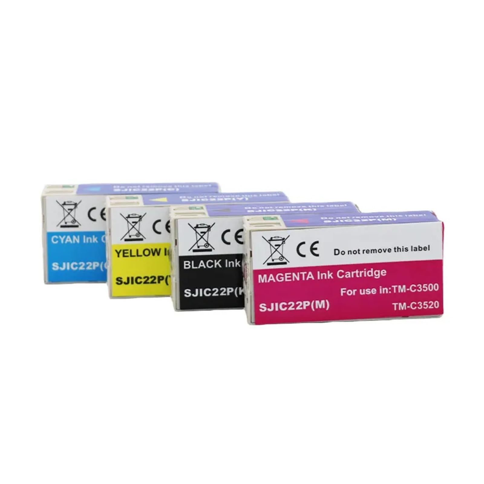 1 Juego de Cartuchos de Tinta SJIC22P compatibles con Epson TM-C3500