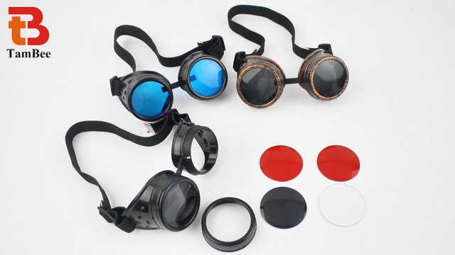 Amazon.com: TamBee New Colored Diamond Lens Vintage Steampunk