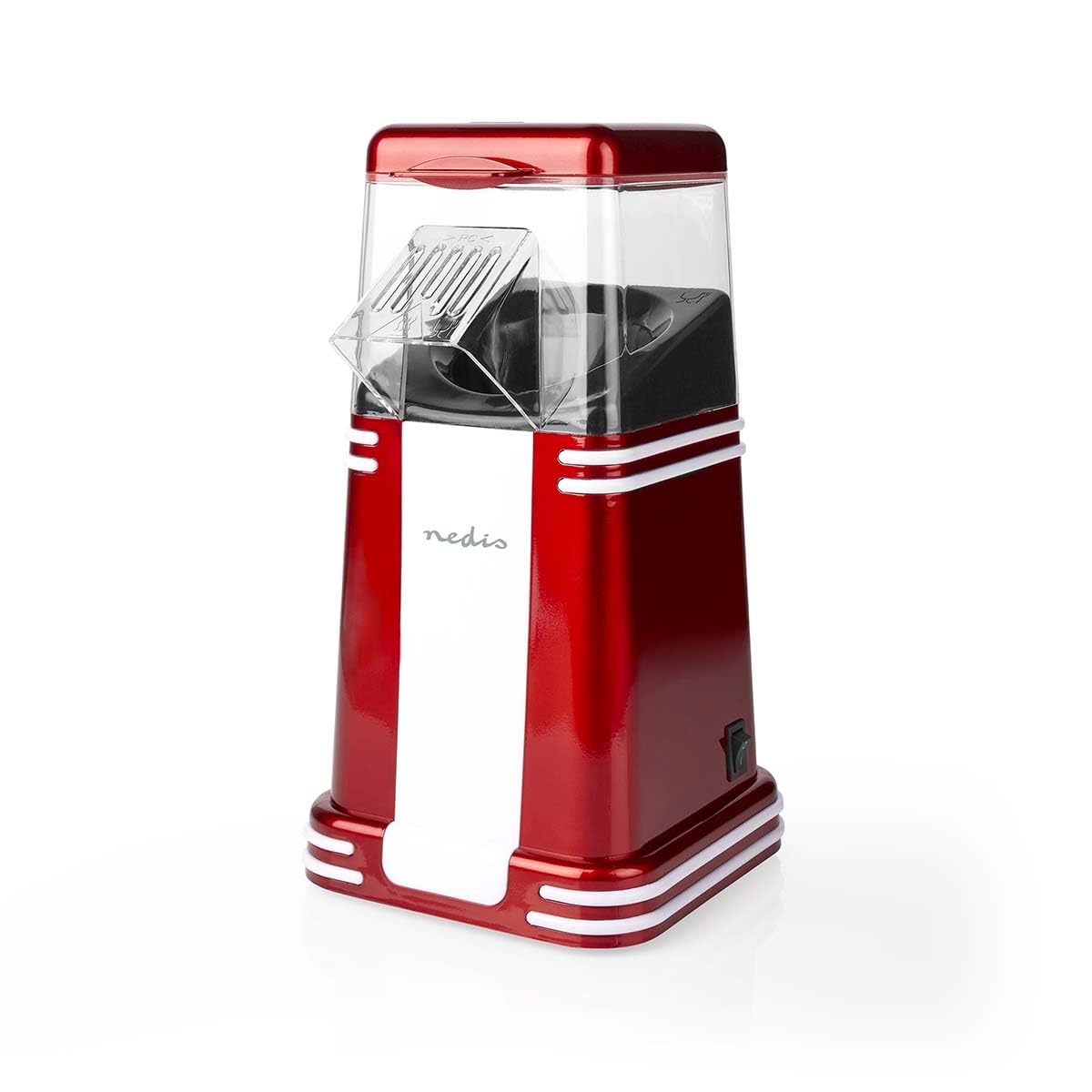 Macchina Popcorn - 1200 W - 2-4 min - Bianco/Rosso
