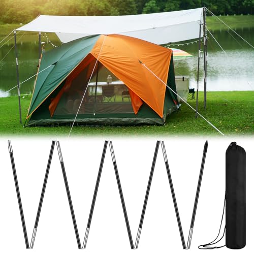 Yaocom 8.5 ft Fiberglass Tent Pole Replacement with Storage...