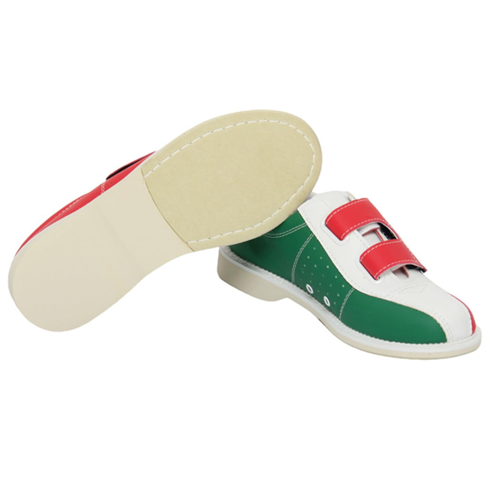 NGARY Zapatos de Bolos sobre césped para Hombres, Zapatos de Cuero para Entrenamiento de Bolos, Zapatos Deportivos Profesionales para Principiantes