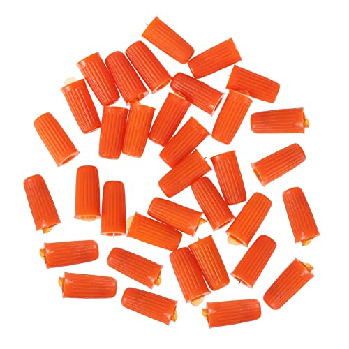 Mikinona 100pcs Eyelash Extensions Glue Bottle Tips Lash Adhesive Bottle Mouth Blocking Needle Tool